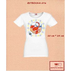 T-shirt embroidered women's TSW-076