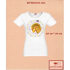 T-shirt embroidered women's TSW-081