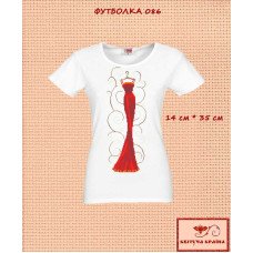 T-shirt embroidered women's TSW-086
