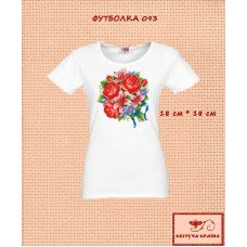 T-shirt embroidered women's TSW-093