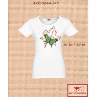 T-shirt embroidered women's TSW-097