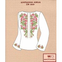 Blank embroidered shirt for women  SZH-003 The dog rose is tender