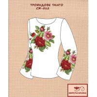 Blank embroidered shirt for women  SZH-012 Tango roses