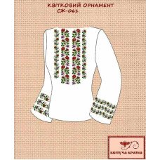 Blank embroidered shirt for women  SZH-061 Floral ornament