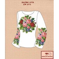 Blank embroidered shirt for women  SZH-071 Summer colors