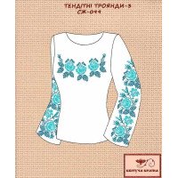 Заготовка вишиванки жіночої СЖ-099-3 Тендітні троянди 3