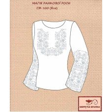 Blank embroidered shirt for women  SZH-120b The magic of morning dew is white