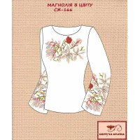 Blank embroidered shirt for women  SZH-166 Magnolia in bloom