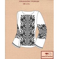 Blank embroidered shirt for women  SZH-174 Sokal roses