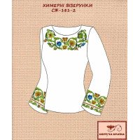 Blank embroidered shirt for women  SZH-181-2 Whimsical patterns
