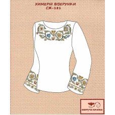 Blank embroidered shirt for women  SZH-181 Whimsical patterns