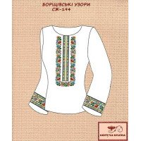 Blank embroidered shirt for women  SZH-194 Borshchiv patterns