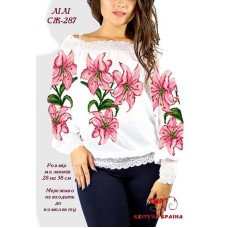 Blank embroidered shirt for women  SZH-287 Lily