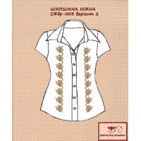 Blank embroidered shirt for women sleeveless SZHbr-003-2 Gentle dog rose 2
