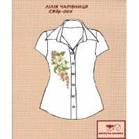 Заготовка вишиванки жіночої без рукавів СЖбр-005 Лілія чарівниця