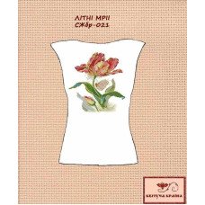 Blank embroidered shirt for women sleeveless SZHbr-021 Summer dreams