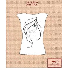Blank embroidered shirt for women sleeveless SZHbr-042 Mystery
