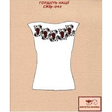 Blank embroidered shirt for women sleeveless SZHbr-045 The pride of the nation