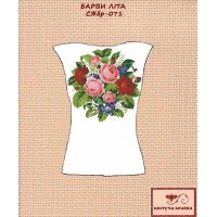 Blank embroidered shirt for women sleeveless SZHbr-071 Summer colors