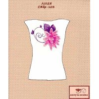 Blank embroidered shirt for women sleeveless SZHbr-103 Lily