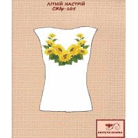 Blank embroidered shirt for women sleeveless SZHbr-105 Summer mood