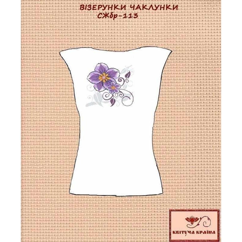 Заготовка вишиванки жіночої без рукавів СЖбр-113 Візерунки чаклунки