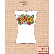 Blank embroidered shirt for women sleeveless SZHbr-122 Harmony