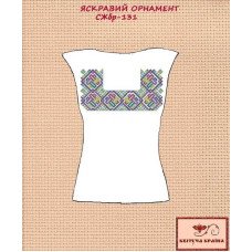 Blank embroidered shirt for women sleeveless SZHbr-131 Flowering spring