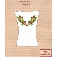 Blank embroidered shirt for women sleeveless SZHbr-135 Kalinonka