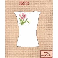 Blank embroidered shirt for women sleeveless SZHbr-153 Dawn