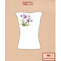 Blank embroidered shirt for women sleeveless SZHbr-154 Bee
