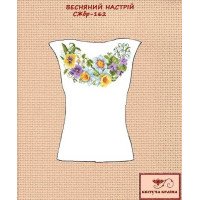 Blank embroidered shirt for women sleeveless SZHbr-162 Spring mood