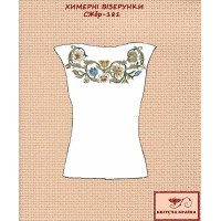 Blank embroidered shirt for women sleeveless SZHbr-181 Whimsical patterns