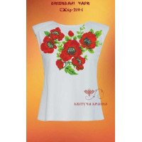 Blank embroidered shirt for women sleeveless SZHbr-219-1 Embroidered charms