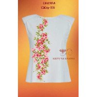 Blank embroidered shirt for women sleeveless SZHbr-221 Sakura