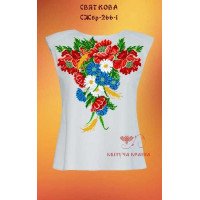 Заготовка вышиванки женской без рукавов СЖбр-266-1 Праздничная
