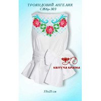 Blank embroidered shirt for women sleeveless SZHbr-303 Rose angel