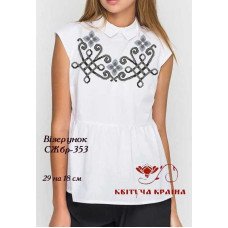 Blank embroidered shirt for women sleeveless SZHbr-353 Pattern
