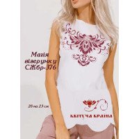 Blank embroidered shirt for women sleeveless SZHbr-376 Magic pattern
