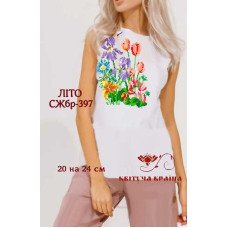 Blank embroidered shirt for women sleeveless SZHbr-397 Summer