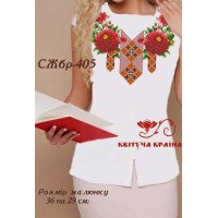 Blank embroidered shirt for women sleeveless SZHbr-405 _