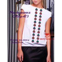 Blank embroidered shirt for women sleeveless SZHbr-473 Malovanka