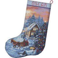Cross Stitch Kits LetiStitch L8011 Christmas Eve Stocking