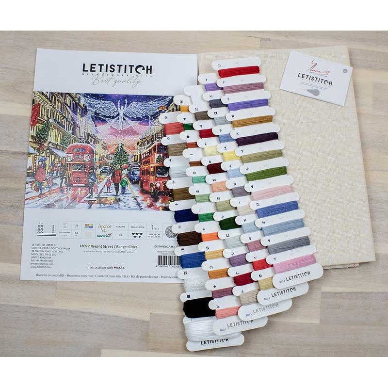 Cross Stitch Kits LetiStitch L8022 Regent Street / Range: Cities