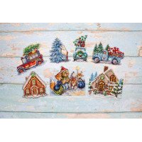 Cross Stitch Kits LetiStitch L8051 Christmas Ornaments