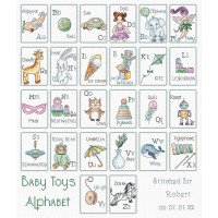 Набір для вишивки хрестиком LetiStitch L8063 Дитячі іграшки алфавіт