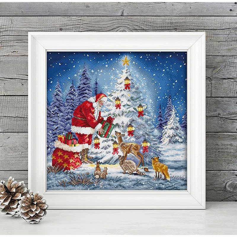 Cross Stitch Kits LetiStitch L8200 Santa