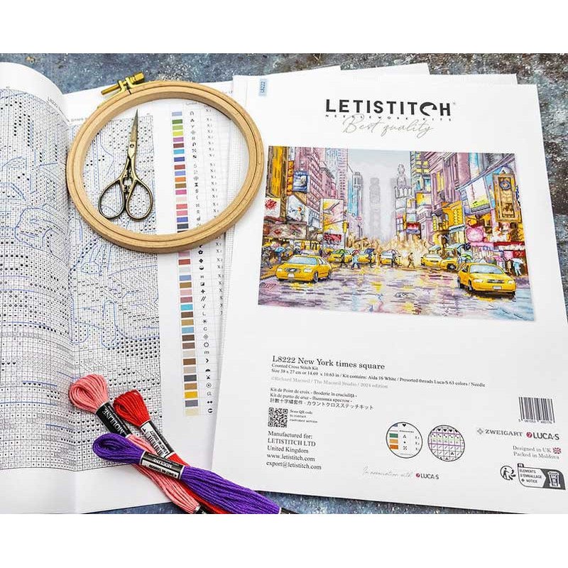 Cross Stitch Kits LetiStitch L8222 New York times square