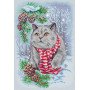 Cross Stitch Kits LetiStitch L8997 Winter Cat (discontinued)