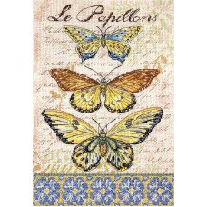 Набор для вышивки крестом LetiStitch L975 Винтажные крылья бабочки